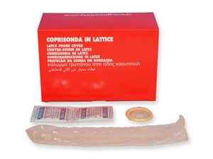 PROBE COVERS, LUBRICANT, INDIVIDUALLY PACKED, LATEX, 33MM DIAMETER, PACK OF  50 PCS - 29513 (GIMA)