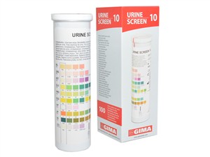 URINE STRIPS 10 PARAMATERS TUB OF 100PC - 24073