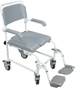 AIDAPT BEWL ATTENDANT PROPELLED SHOWER COMMODE CHAIR - VB502