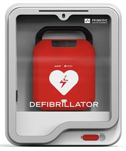 PRIMEDIC HEARTSAVE WALL BOX | BATTERY OPR. ALARM + PRESSURE PLATE - 97849