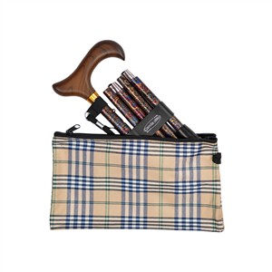 MINI FOLDING STICK ALUMINIUM | DESIGN: CASHMERE | WITH CARRY POUCH - 3312