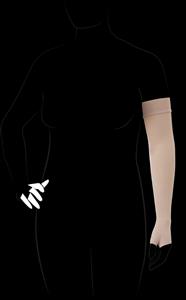 ARM - VENO ELEGANCE COMPRESSION SLEEVE SZ. MEDIUM | ANTI-SLIP | SHORT