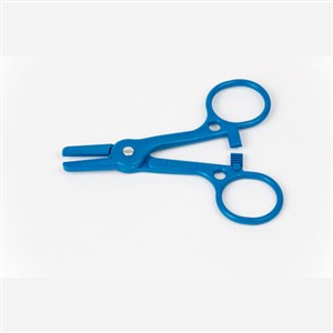 SCISSORS FORCEP TUBING BLUE